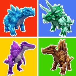 Ícone de Crystal Dinosaur Element Fight